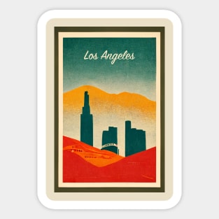 Los Angeles Retro Travel Sticker